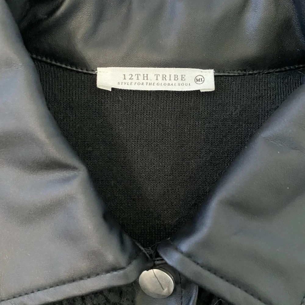 NEW 12th Tribe Black Leather Jacket - Picture 8 of 13